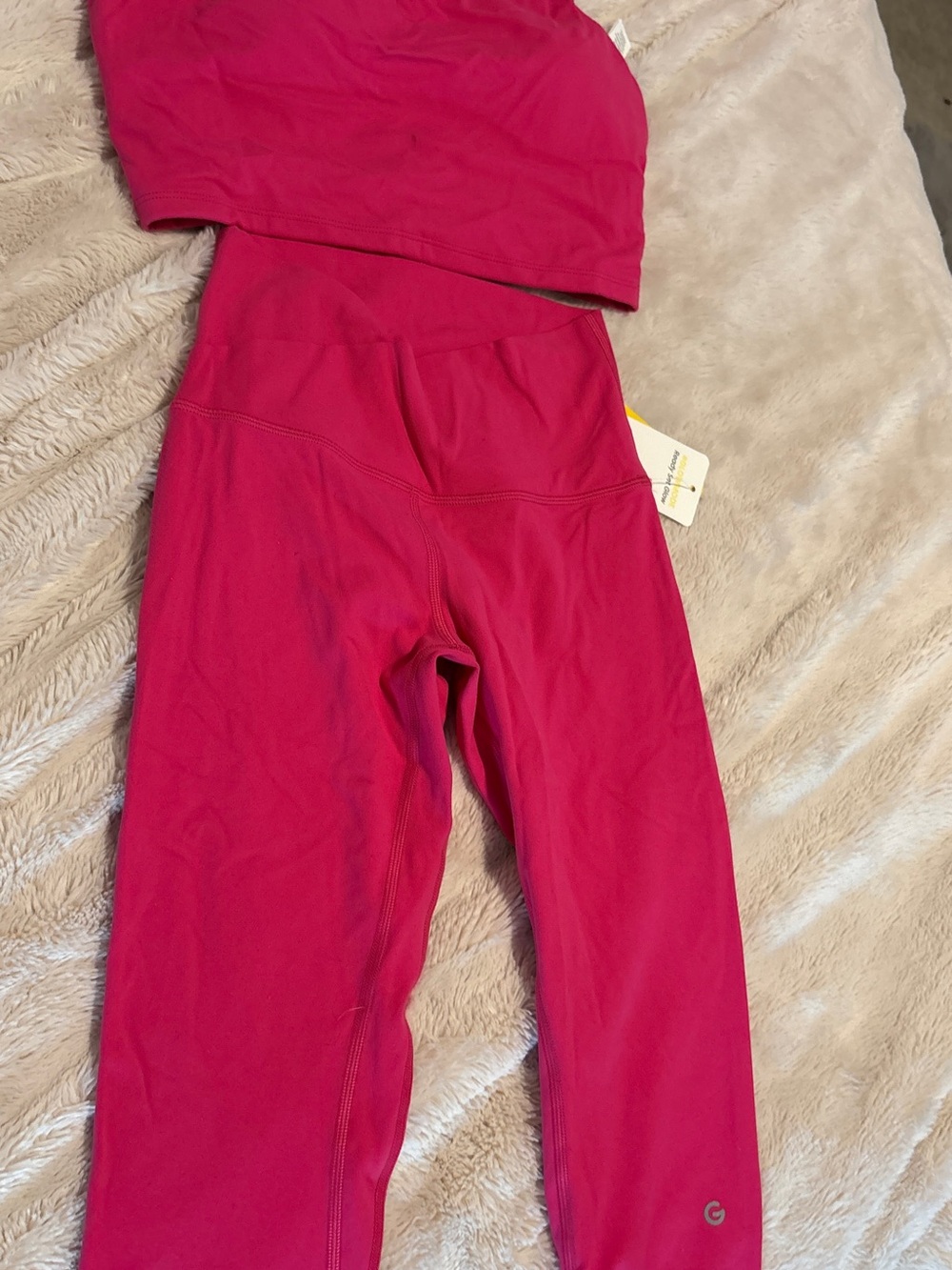 Seamless High-Waist Leggings - Fuchsia